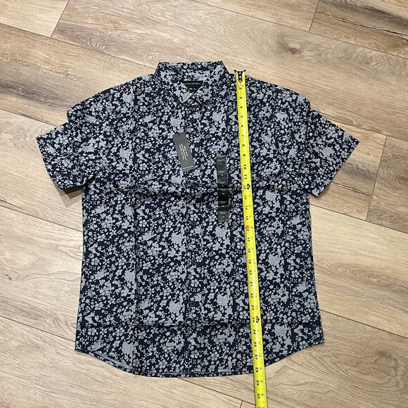 BANANA REPUBLIC Men's Slim Fit Cotton Print Shirt Size M - Picture 2 of 8